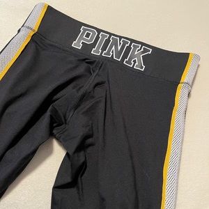 PINK mesh side leggings, size M